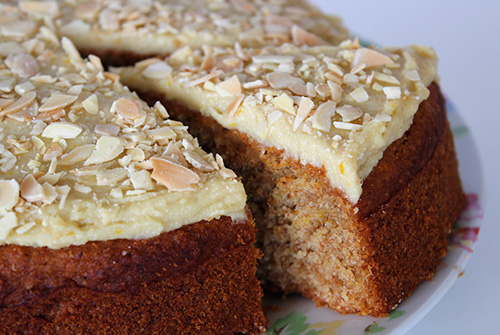 Vegan Orange Almond Nut Cake