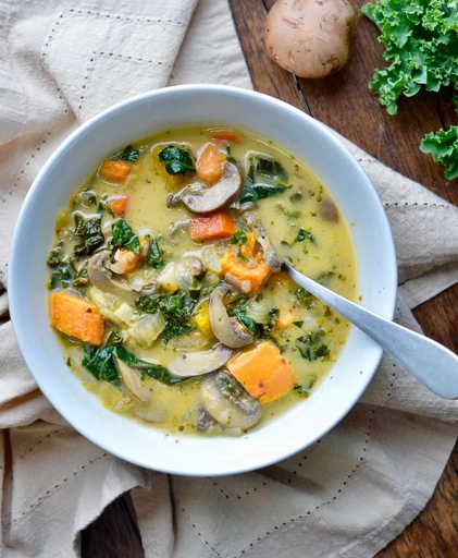 Vegetable Butternut Mushroom Vegetable Soup