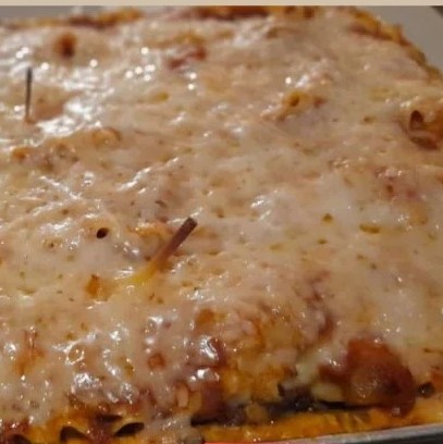 Vegan Lasagna Served wt Garden Salad & Garlic Bread